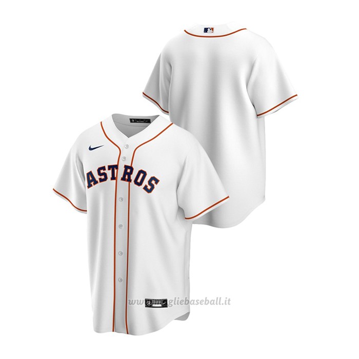 Maglia Baseball Uomo Houston Astros Replica Primera Bianco